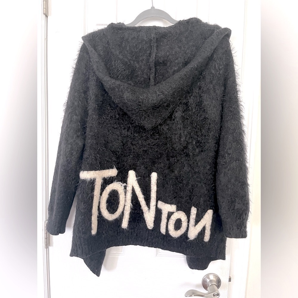 Thick Faux Fur  Hooded Cardigan